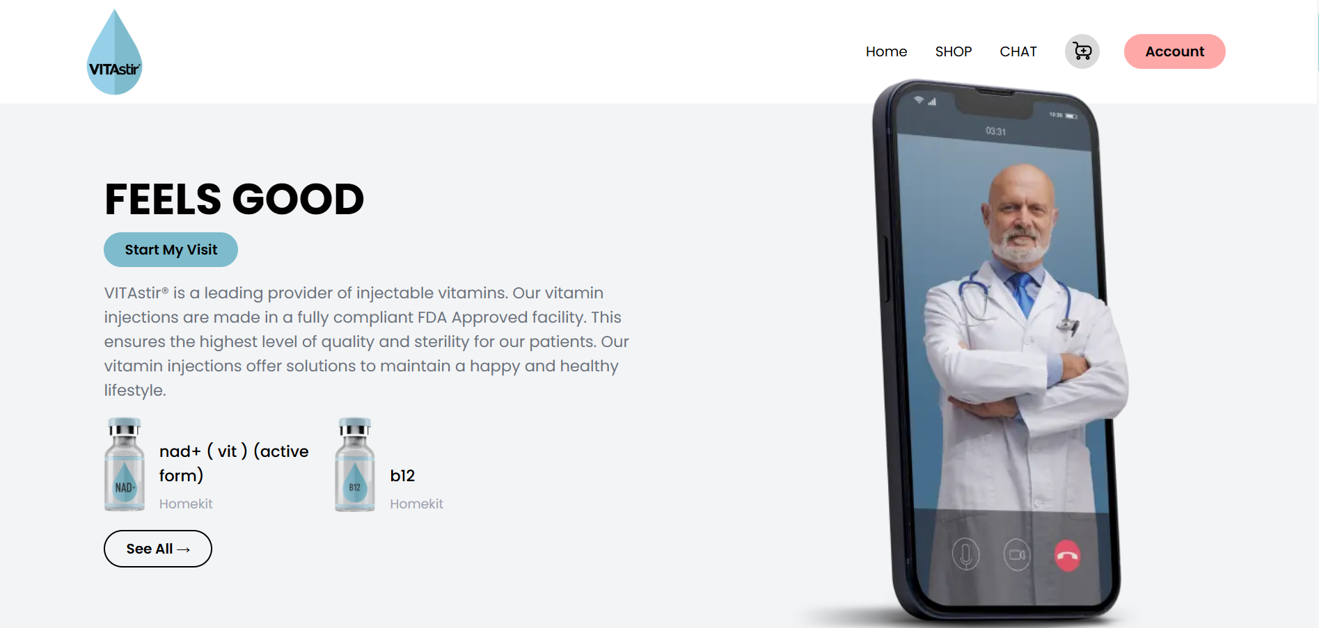 VitaStir Website
